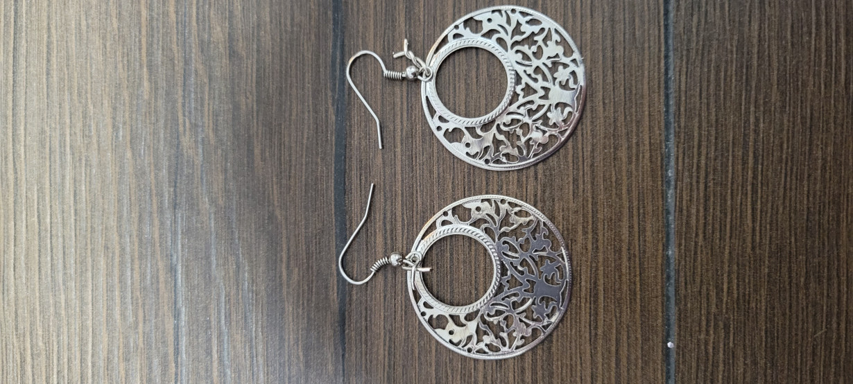 Metal earrings