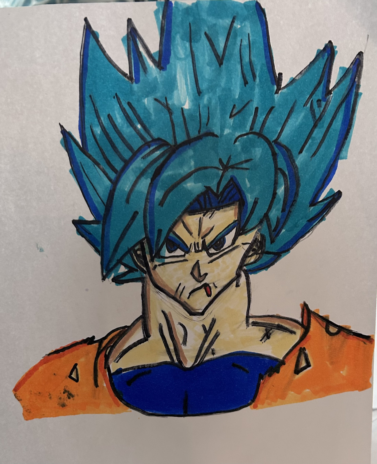 SuperSaiyan Blue Goku (Mad Face)