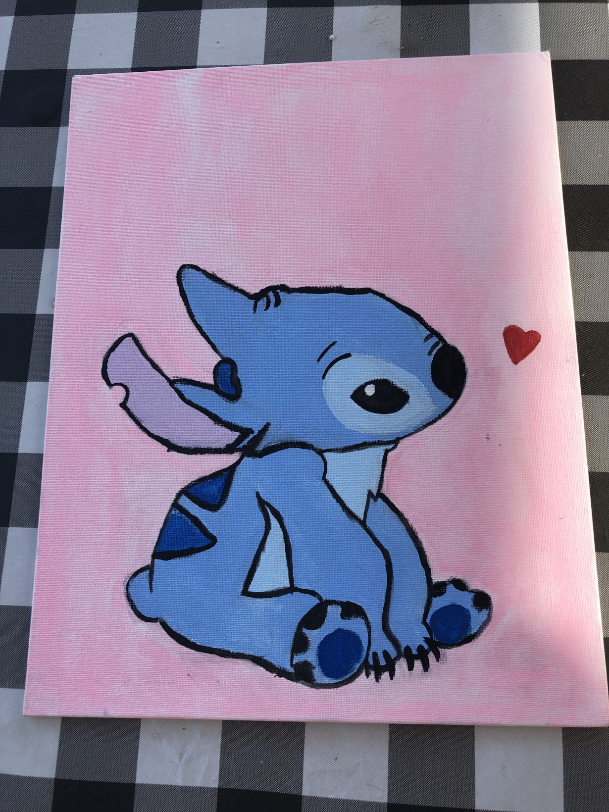 Stitch ( Pink and Blue Version ) | Canvas Print