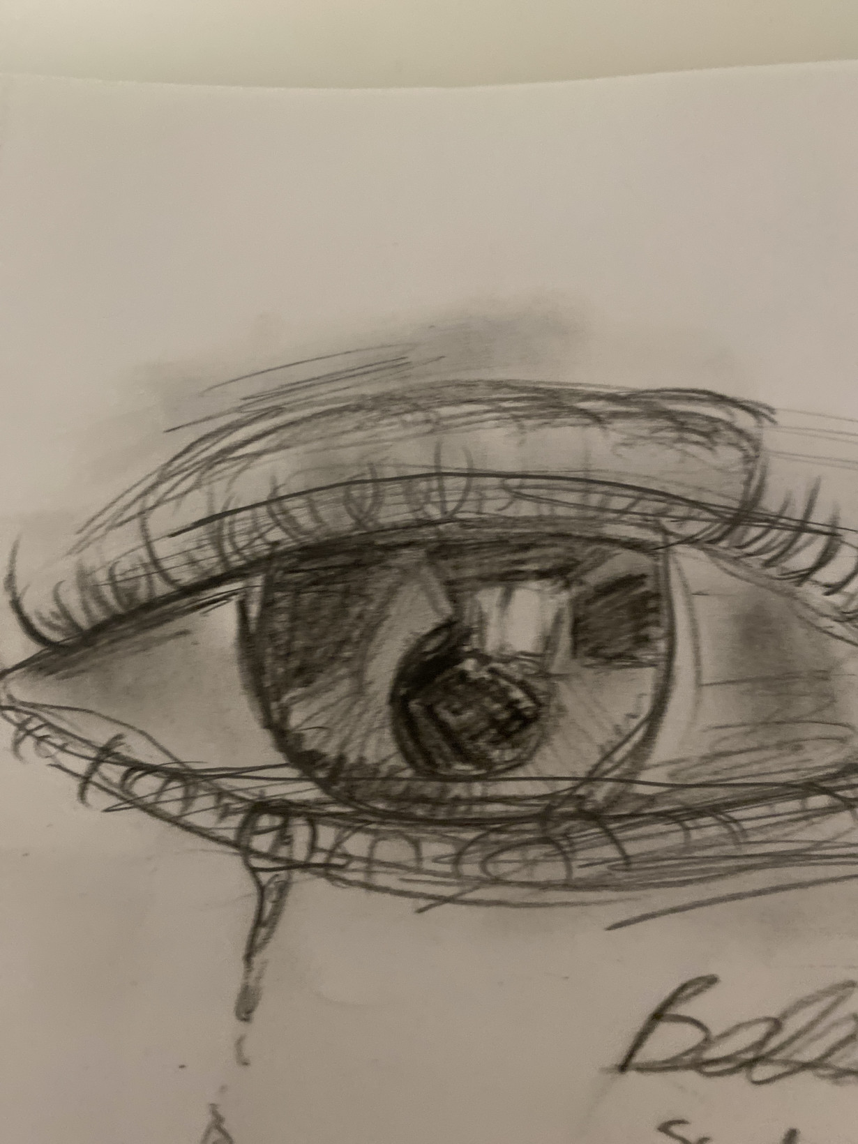 Crying eye