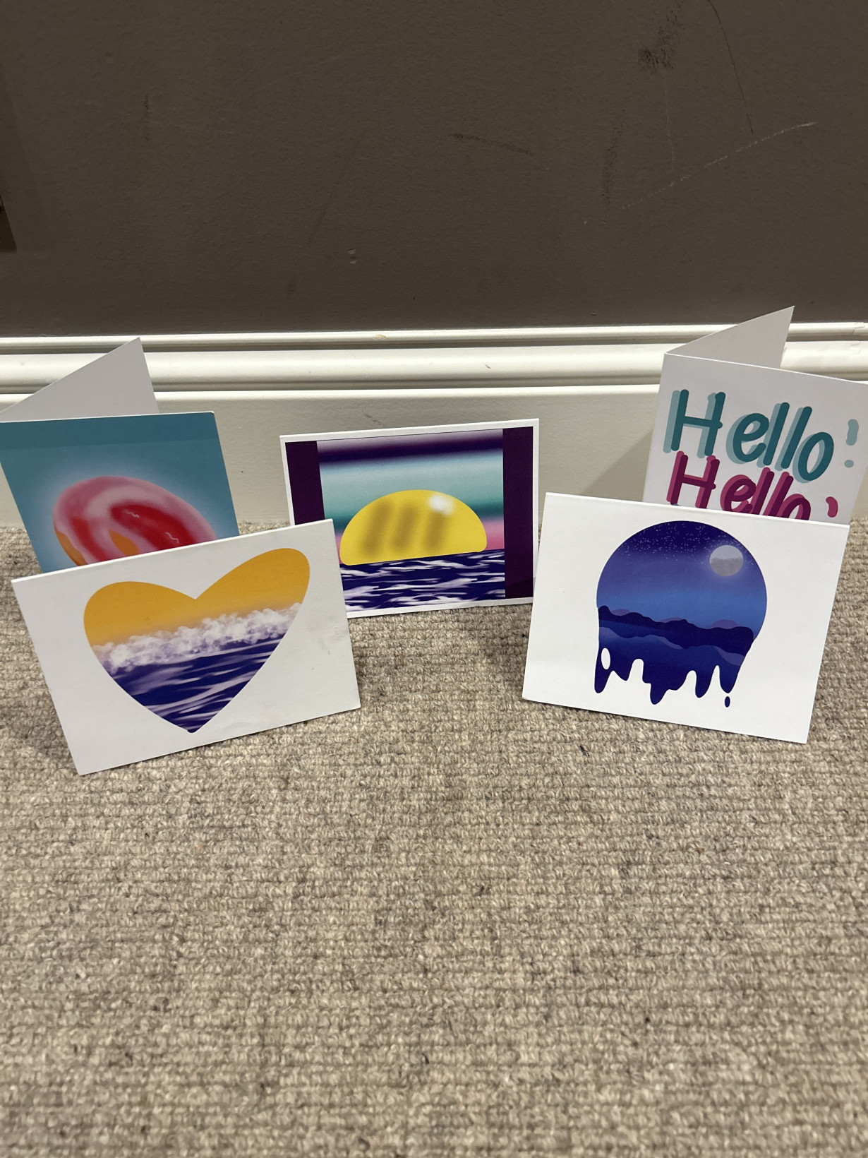 Assorted greeting cards